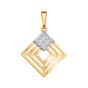 Золотая подвеска с фианитом АТОЛЛ 50269