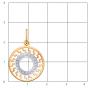 Золотая подвеска с фианитом АТОЛЛ 50295