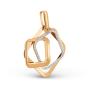 Золотая подвеска с фианитом ДИНАСТИЯ 503358-1102