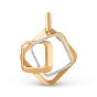 Золотая подвеска с фианитом ДИНАСТИЯ 503358-1102