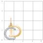 Золотая подвеска с фианитом АТОЛЛ 50348