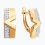 Золотые серьги с фианитом SOKOLOV 51-120-02978-1