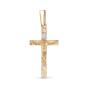 Золотая подвеска крест с бриллиантом BRILLIANT STYLE 612-310