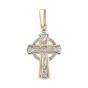 Золотая подвеска крест с бриллиантом BRILLIANT STYLE 619-310 Золотая подвеска крест с бриллиантом BRILLIANT STYLE 619-310