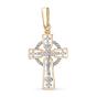 Золотая подвеска крест с бриллиантом BRILLIANT STYLE 620-310 Золотая подвеска крест с бриллиантом BRILLIANT STYLE 620-310