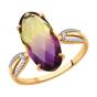 Золотое кольцо с аметрином SOKOLOV 714095