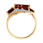 Золотое кольцо с гранатом и фианитом SOKOLOV 714500