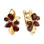 Золотые серьги с гранатом SOKOLOV 725974