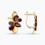 Золотые серьги с гранатом SOKOLOV 725974