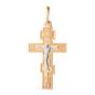Золотая подвеска крест ДИНАСТИЯ 800767-1002