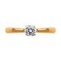 Золотое помолвочное кольцо с кристаллом swarovski и фианитом SOKOLOV 81010488 Золотое помолвочное кольцо с кристаллом swarovski и фианитом SOKOLOV 81010488