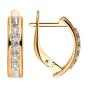 Золотые серьги с кристаллом swarovski SOKOLOV 81020426