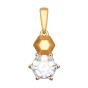Золотая подвеска с фианитом SOKOLOV 81030084