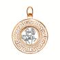 Золотая подвеска знак зодиака с фианитом ГОЛДЕН ГЛОБ КрБВП_Ф_стр1