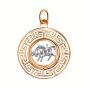 Золотая подвеска знак зодиака ГОЛДЕН ГЛОБ КрБВП_тел1