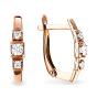 Золотые серьги с кристаллом swarovski ЕФРЕМОВ С13212176
