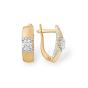Золотые серьги с кристаллом swarovski МАГИЯ ЗОЛОТА С1328284 Золотые серьги с кристаллом swarovski МАГИЯ ЗОЛОТА С1328284