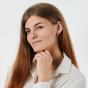 Золотые серьги с фианитом ГОЛДЕН ГЛОБ СргЛ20_бцSw