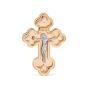 Золотая подвеска крест с фианитом KARATOV Т13206774