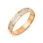 Золотое кольцо дорожка с фианитом KARATOV Т142619173