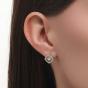 Серьги с танцующим бриллиантом из золота KARATOV Т14562В399