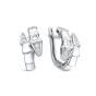 Серьги из белого золота с фианитом BERGER б120324