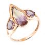 Золотое кольцо с аметрином ВЫСТАВКА к3507V1614