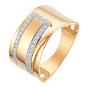 Золотое кольцо с фианитом АЛЕКСАНДРА кл3558-01