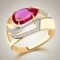 Кольцо с рубиновым корундом АЛЕКСАНДРА кл3563-30-01