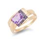 Золотое кольцо с аметистом АЛЕКСАНДРА кл3624-3 Золотое кольцо с аметистом АЛЕКСАНДРА кл3624-3