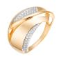 Золотое кольцо с фианитом АЛЕКСАНДРА кл3743