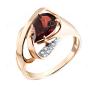 Золотое кольцо с гранатом и фианитом АЛЕКСАНДРА кл3936-2-01 Золотое кольцо с гранатом и фианитом АЛЕКСАНДРА кл3936-2-01