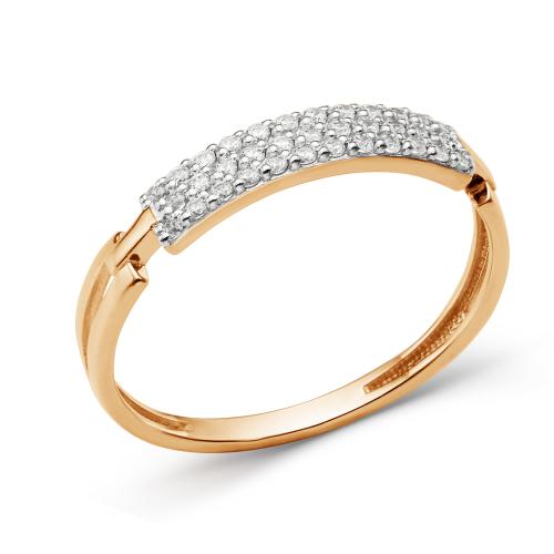 Золотое кольцо дорожка с фианитом ДИНАСТИЯ 000591-1102