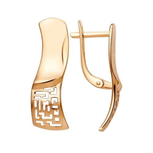 Золотые серьги ДИНАСТИЯ 009312-1000