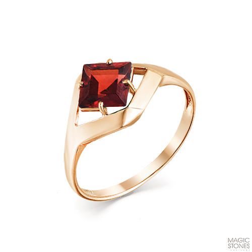 Золотое кольцо с гранатом МАСТЕР БРИЛЛИАНТ 01-2-656-0300-010
