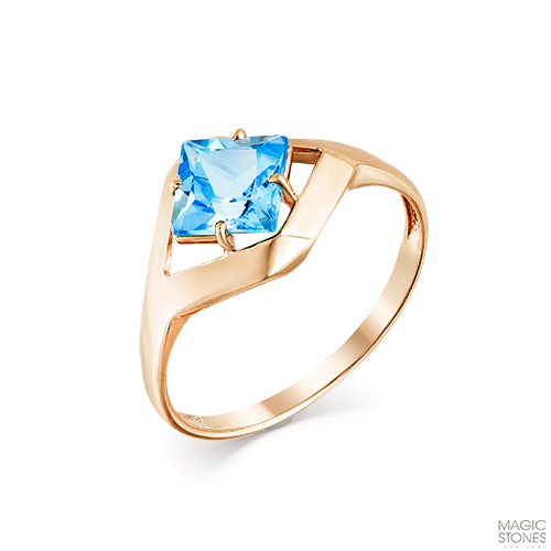 Золотое кольцо с топазом МАСТЕР БРИЛЛИАНТ 01-2-656-1300-010