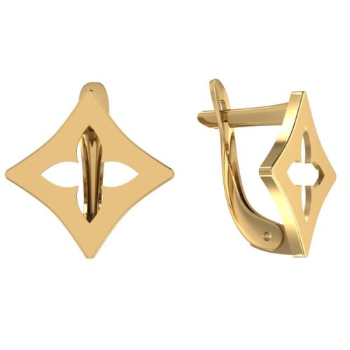 Золотые серьги SANIS 01-208540