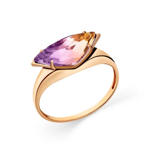 Золотое кольцо с аметрином МАСТЕР БРИЛЛИАНТ 01-3-148-1700-010