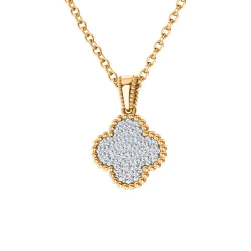 Золотая подвеска с фианитом SANIS 01-318207