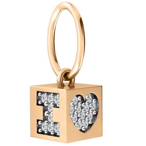 Золотая подвеска с фианитом SANIS 01-319093