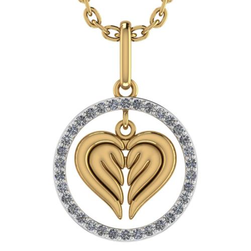 Золотая подвеска с фианитом SANIS 01-319233