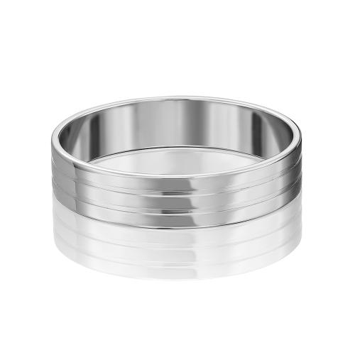 Обручальное кольцо из белого золота ПЛАТИНА 01-3254-18