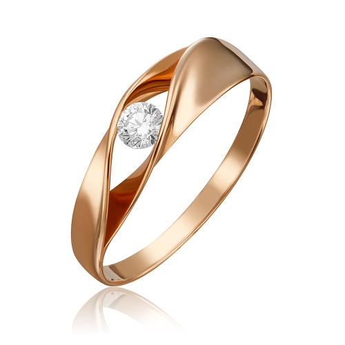 Золотое помолвочное кольцо с кристаллом swarovski и фианитом ПЛАТИНА 01-4891-00-501-1110-38 Золотое помолвочное кольцо с кристаллом swarovski и фианитом ПЛАТИНА 01-4891-00-501-1110-38