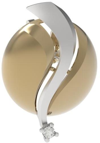 Золотая подвеска с фианитом ДИНАСТИЯ 013023-1102