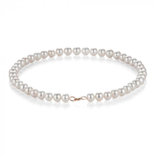 Золотое колье с жемчугом DEFLEUR 01505A1D8.50