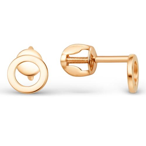 Золотые серьги пусеты-гвоздики ДИНАСТИЯ 015132-1000