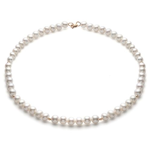 Золотое колье с жемчугом DEFLEUR 01550A1D8.55