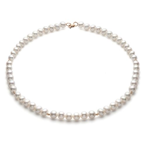 Золотое колье с жемчугом DEFLEUR 01550A1D9.55