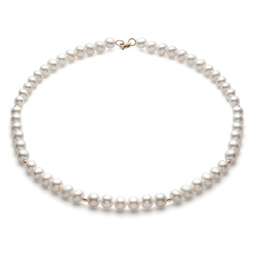 Золотое колье с жемчугом DEFLEUR 01550A1D9.60