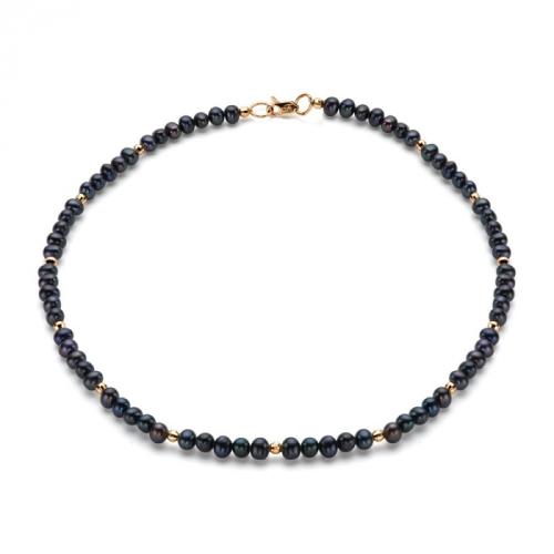 Золотой чокер с жемчугом DEFLEUR 01550GA2D4.38